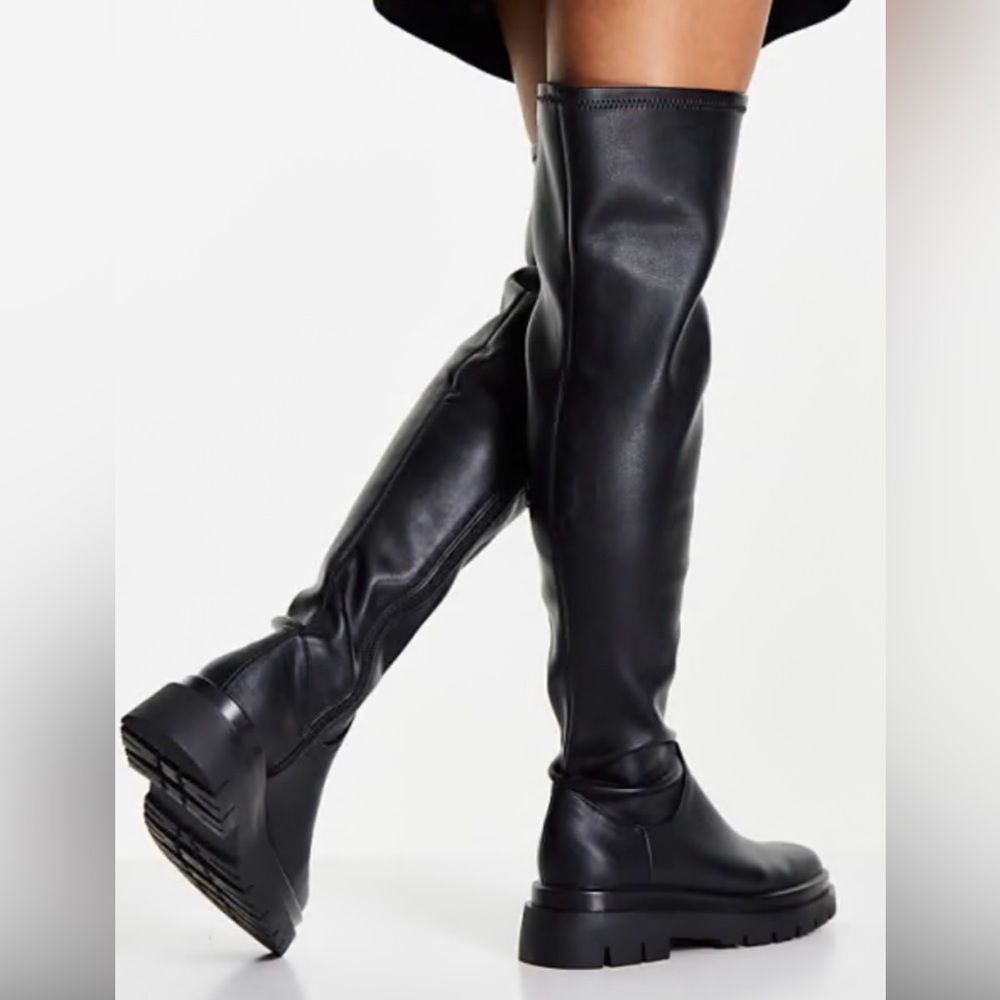Steve Madden Black Over the Knee Boots